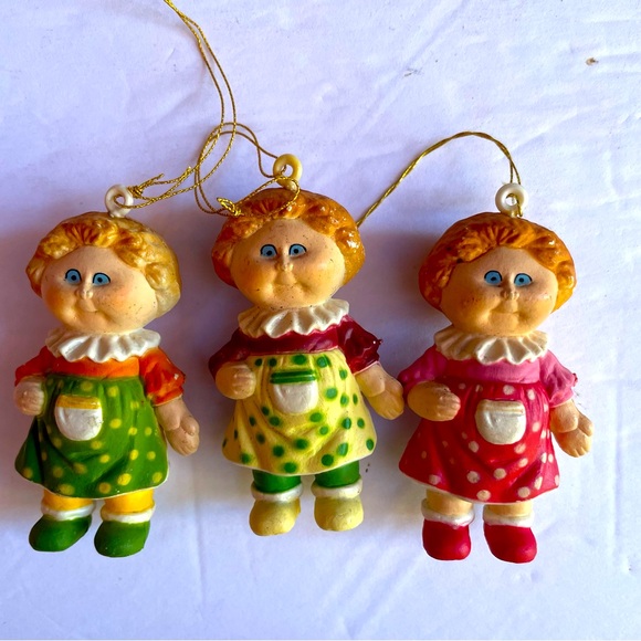 Vintage Cabbage Patch dolls Christmas ornaments - Picture 1 of 5